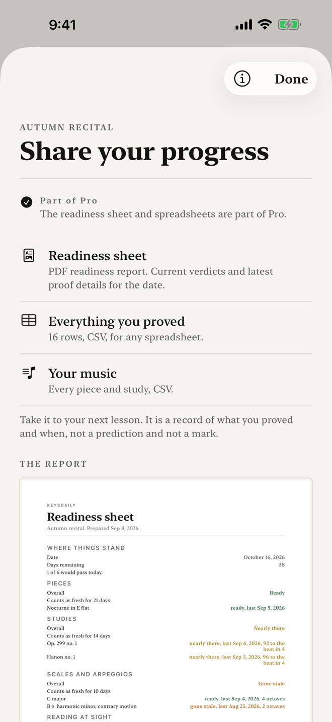KeysDaily: Piano Practice Log screenshot 8