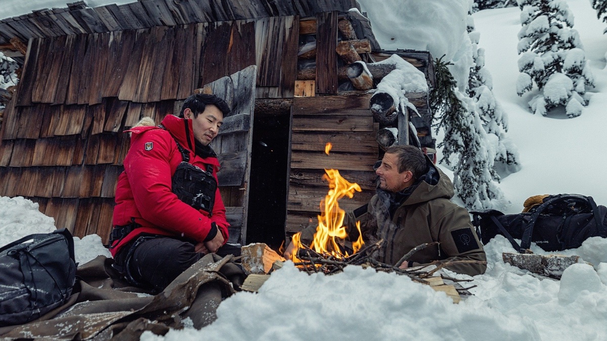 Simu Liu in the Canadian Rockies Running Wild With Bear Grylls The