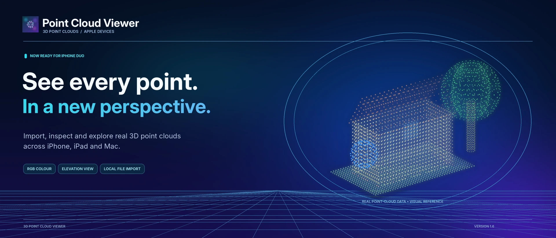 3D Point Cloud Viewer product page header