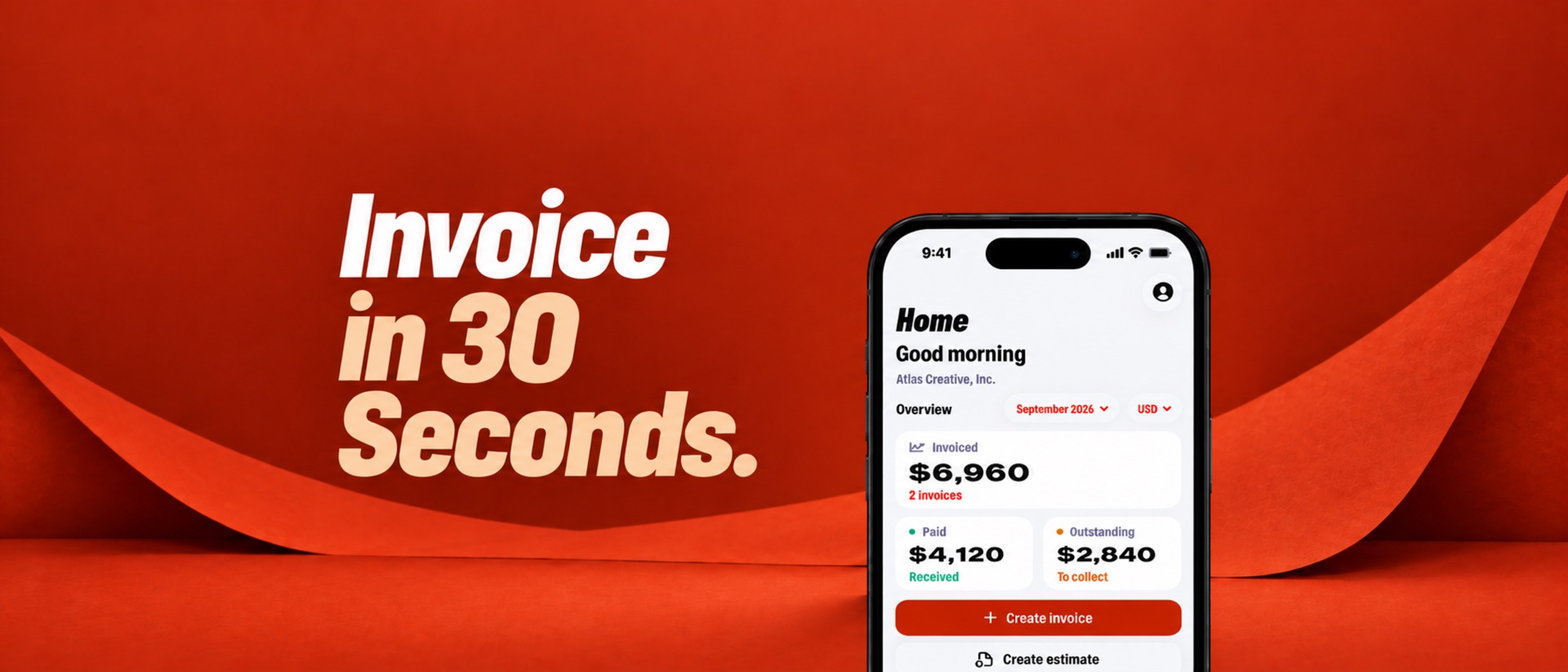 Invoice Maker for Contractors product page header
