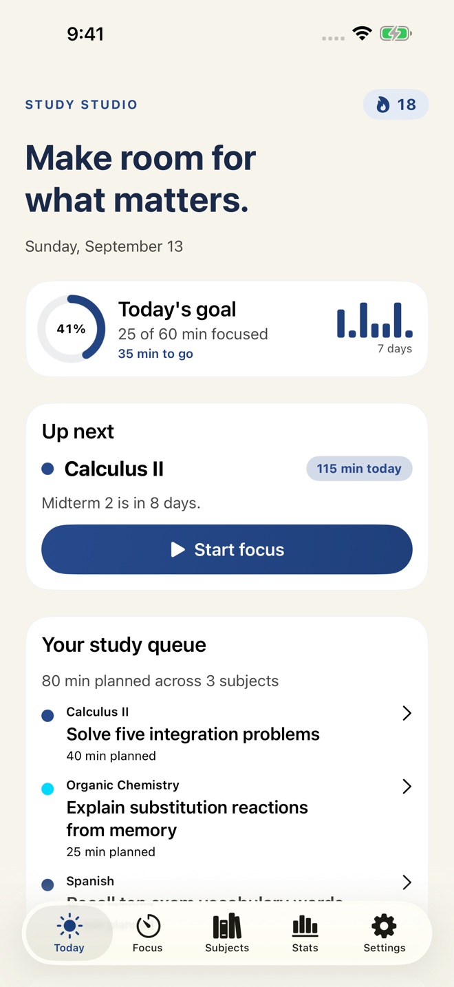 StudyBeat: Study Planner screenshot 1
