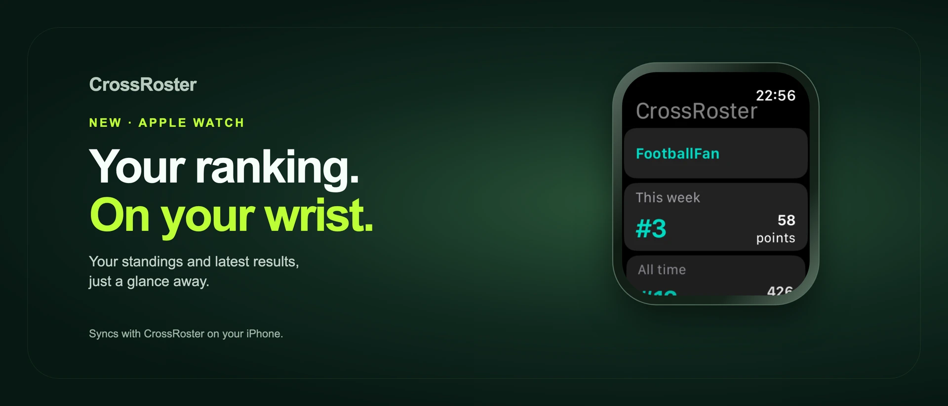 CrossRoster: Football Quiz product page header