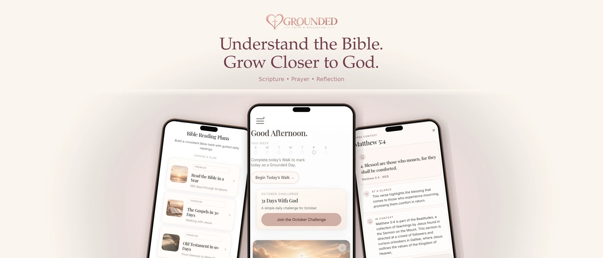 Grounded: Bible Study & Prayer product page header