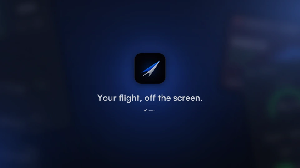 Cobalt: Flight Sim Companion App Store product page header