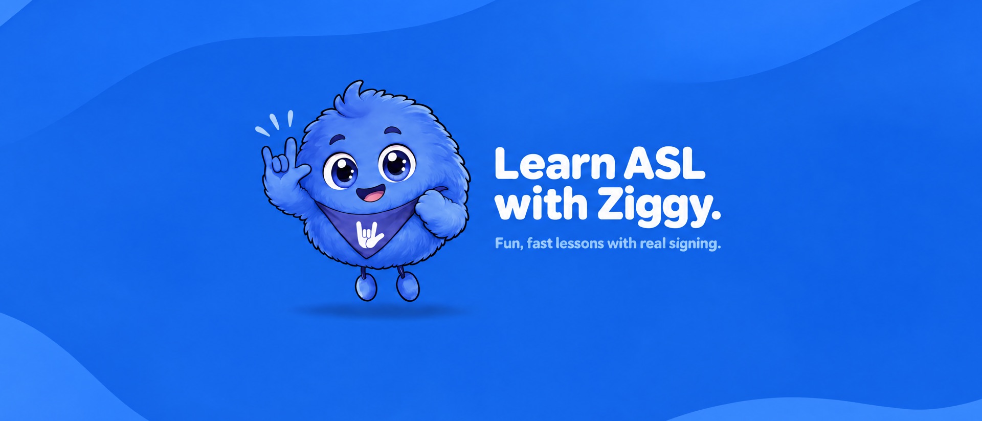 Ziggy: Learn ASL Sign Language product page header