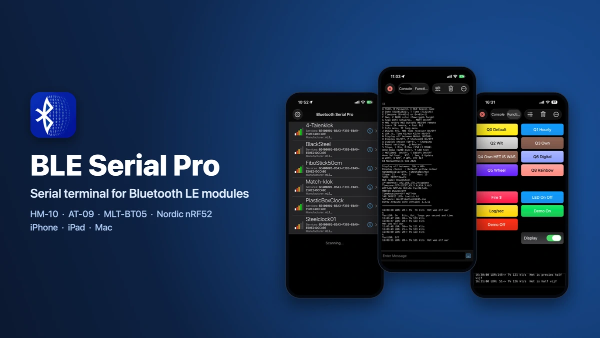 BLE Serial Pro App Store product page header
