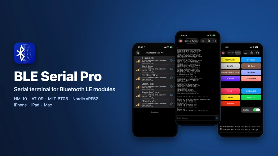 BLE Serial Pro App Store product page header