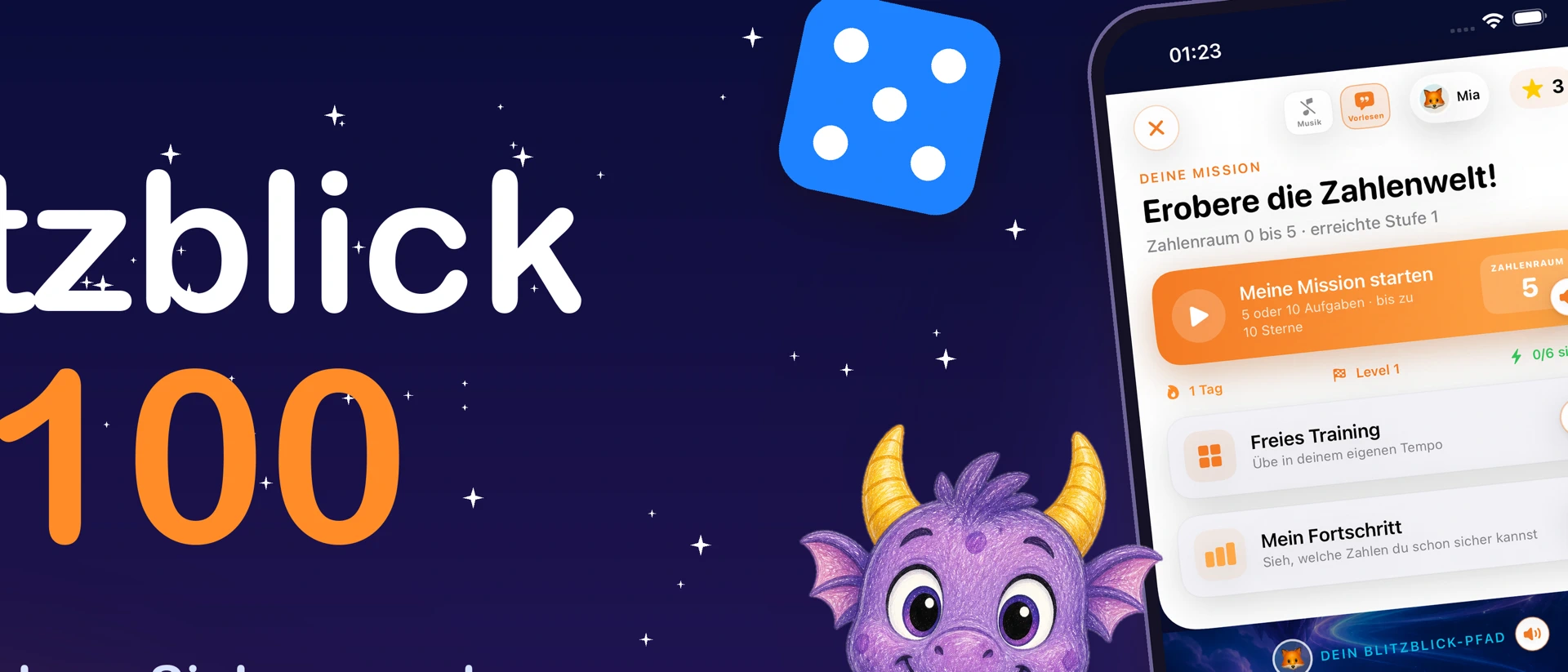 Blitzblick 0-100 App Store product page header