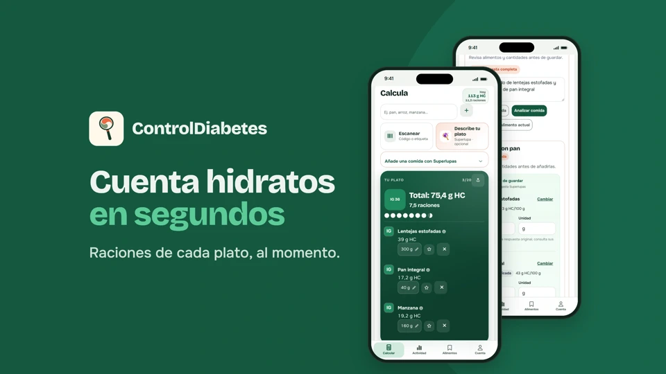 ControlDiabetes: Carbohidratos App Store product page header