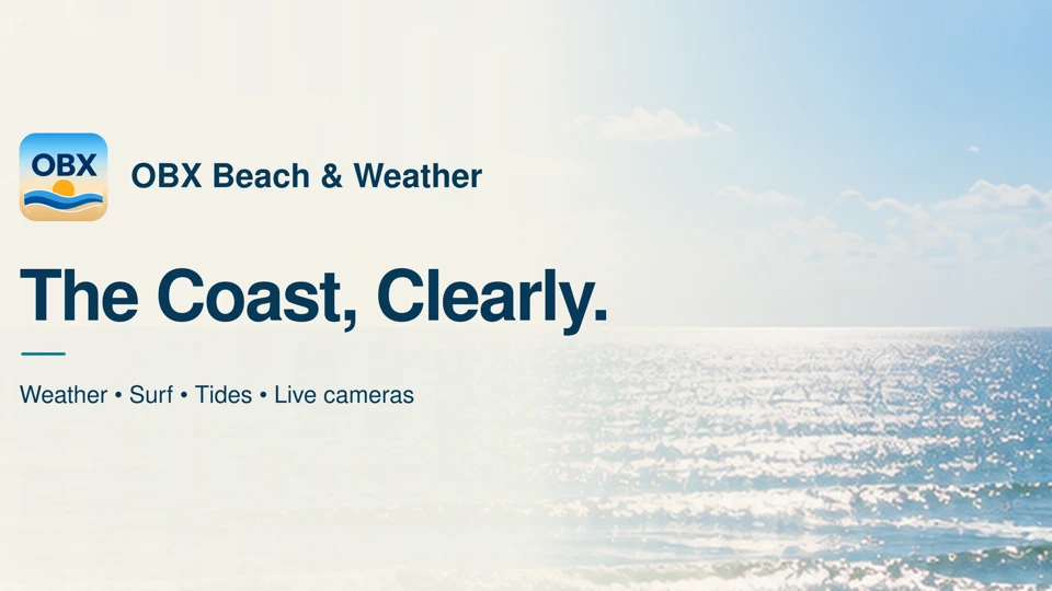 OBX Beach & Weather App Store product page header