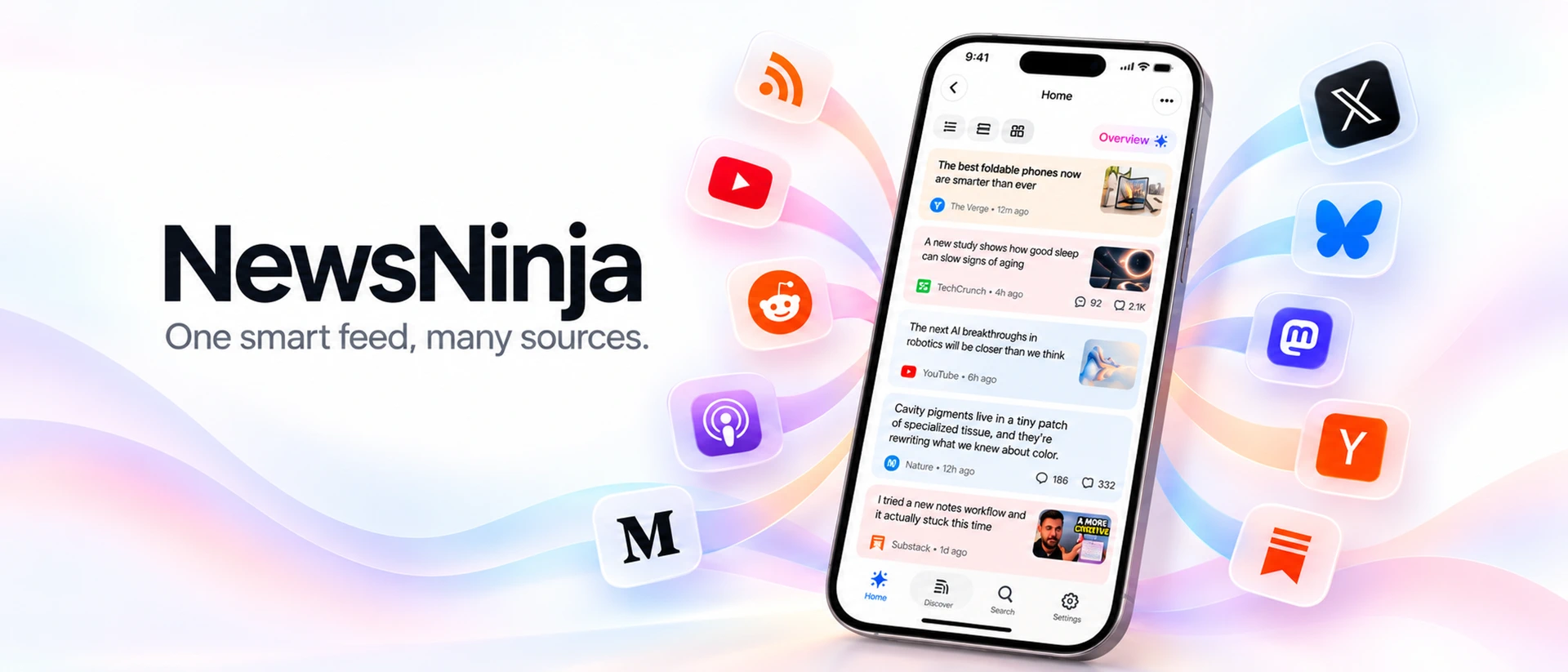 NewsNinja: feeds dashboard product page header
