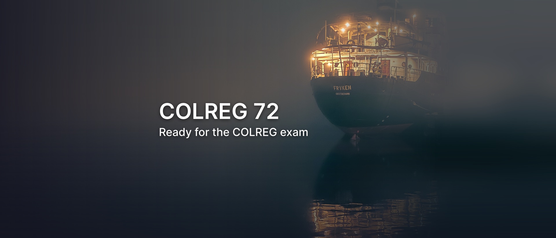 COLREG 72: Rules of the Road product page header