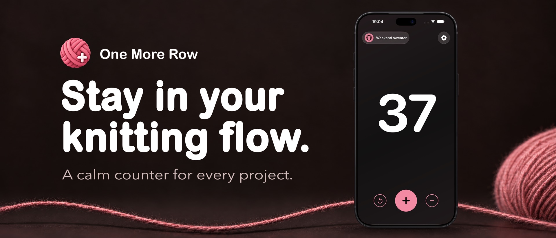 One More Row product page header