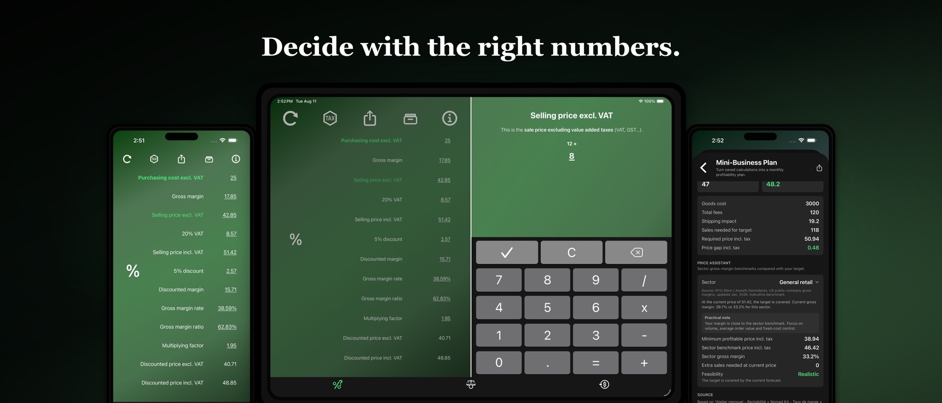 ProCalc.app: Margin, BreakEven product page header