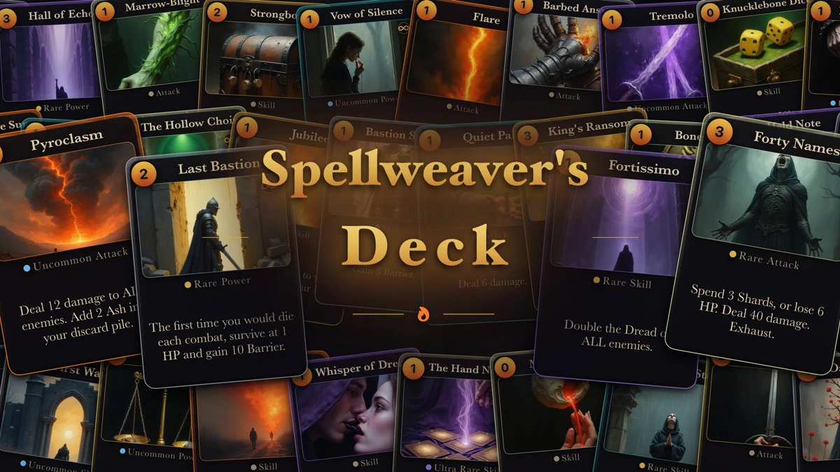 Spellweaver's Deck: Roguelike App Store product page header