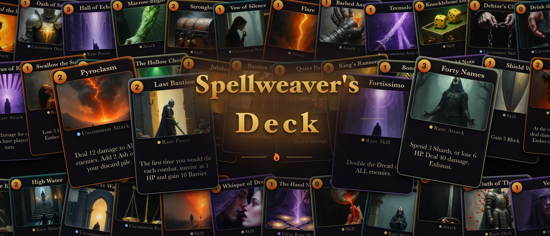 Spellweaver's Deck: Roguelike product page header