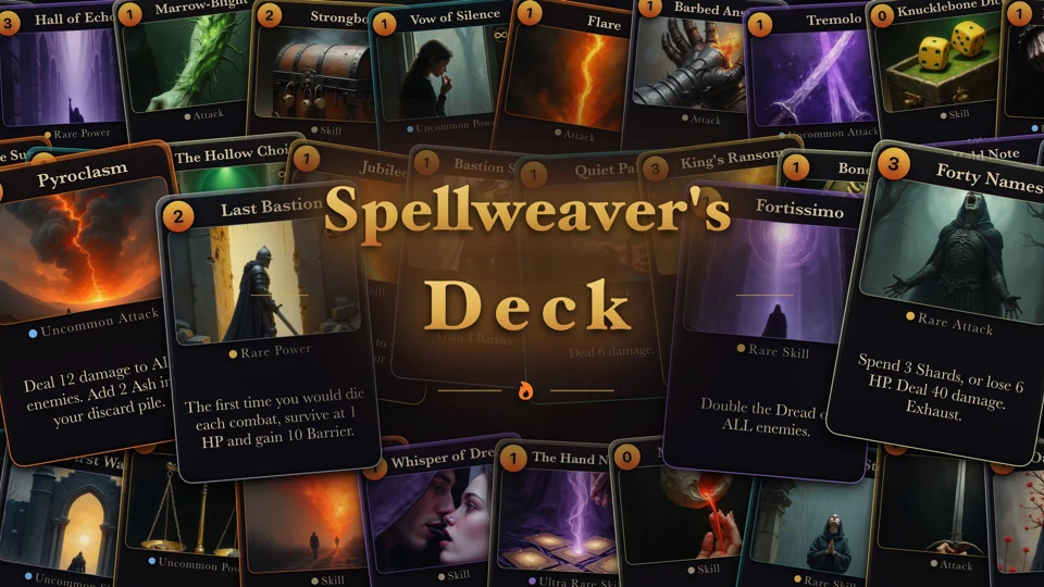 Spellweaver's Deck: Roguelike App Store product page header