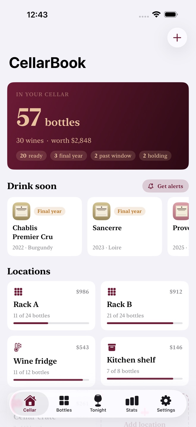 CellarBook: Cave à vin capture d’écran 1