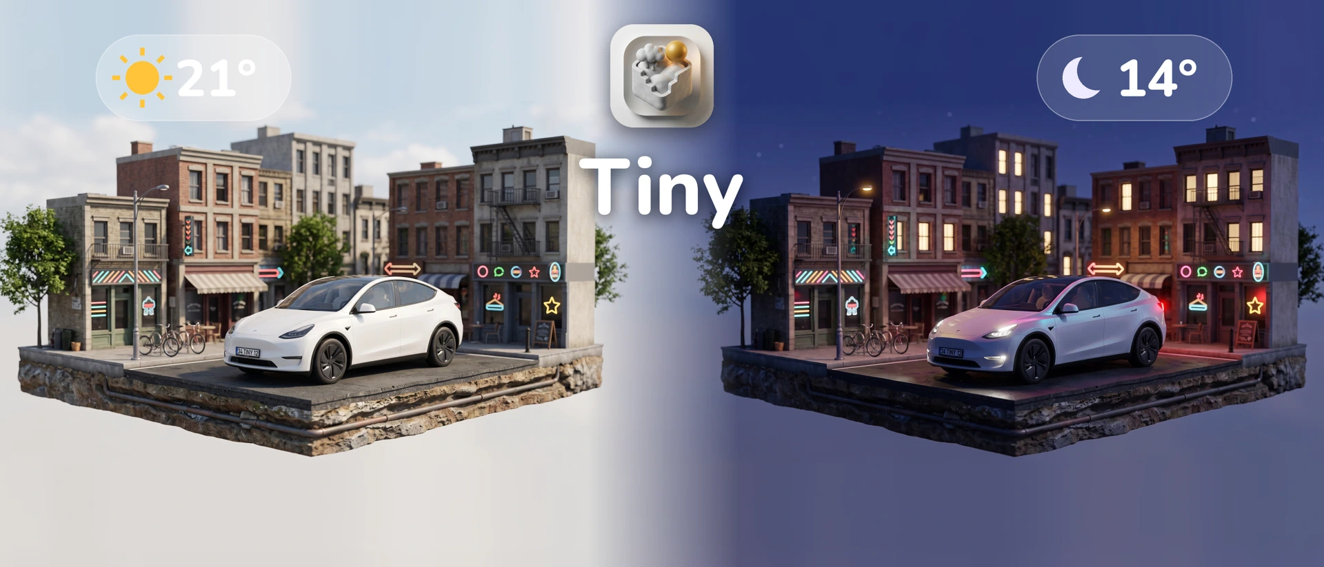 Tiny: Weather Radar & Widget product page header