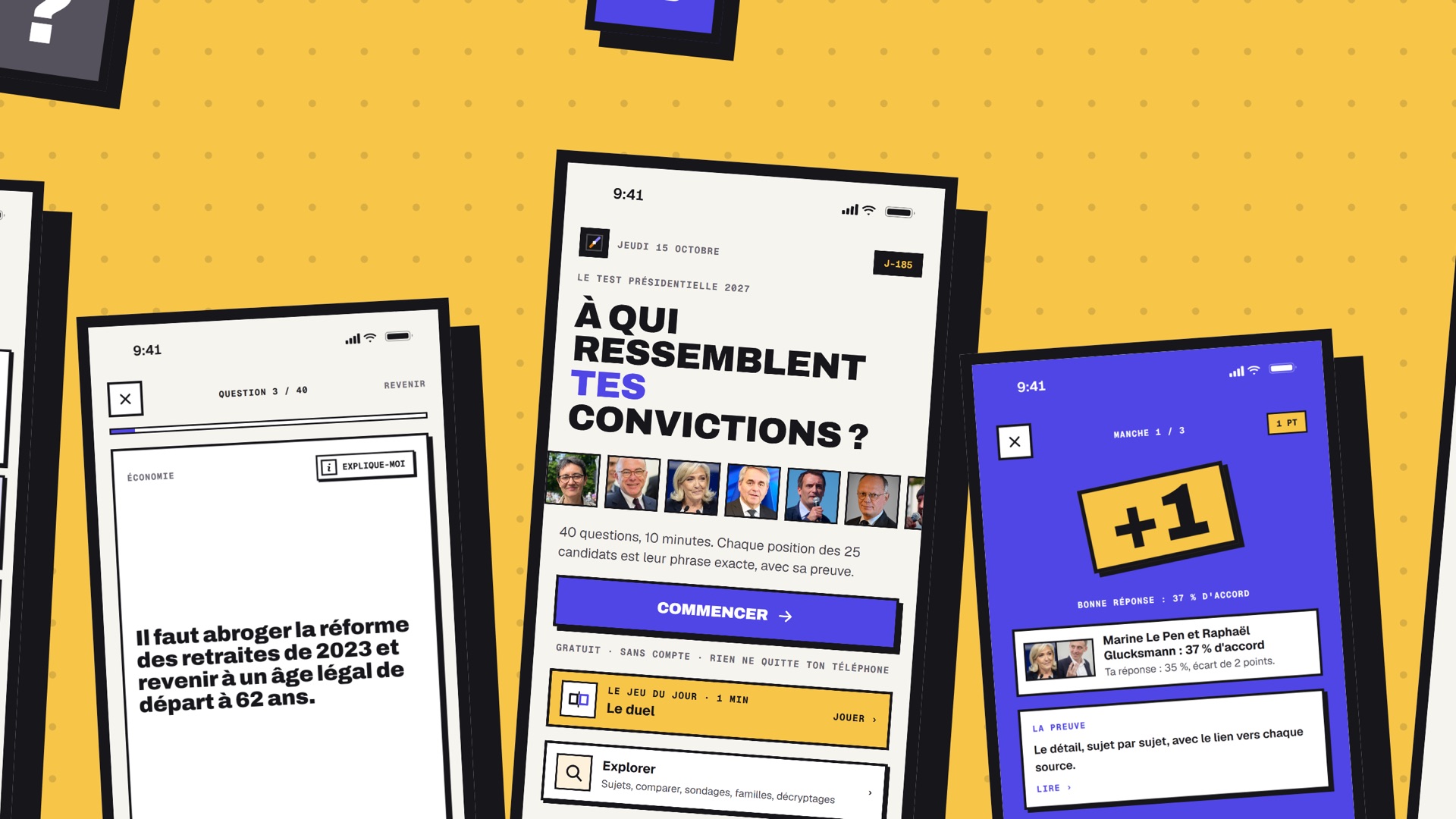 Swipe Your President 2027 product page header