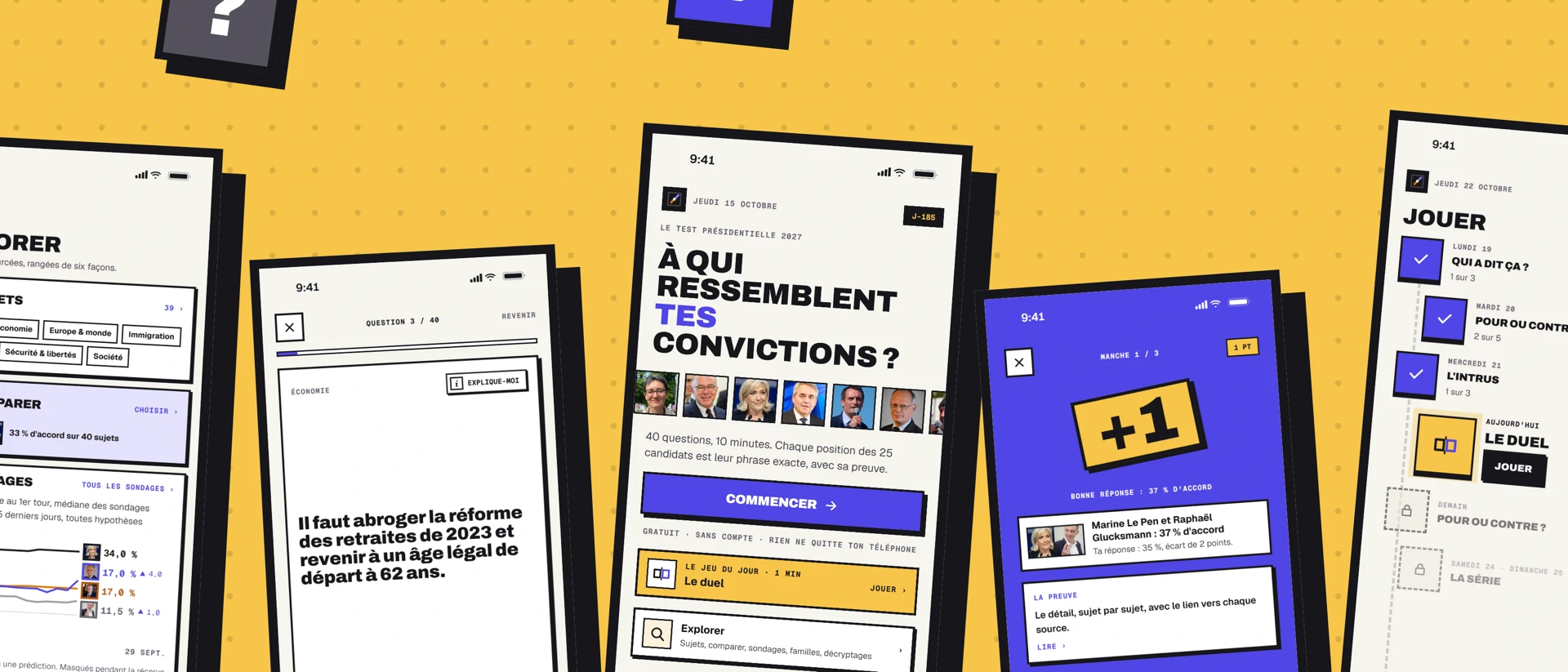 Swipe Your President 2027 product page header