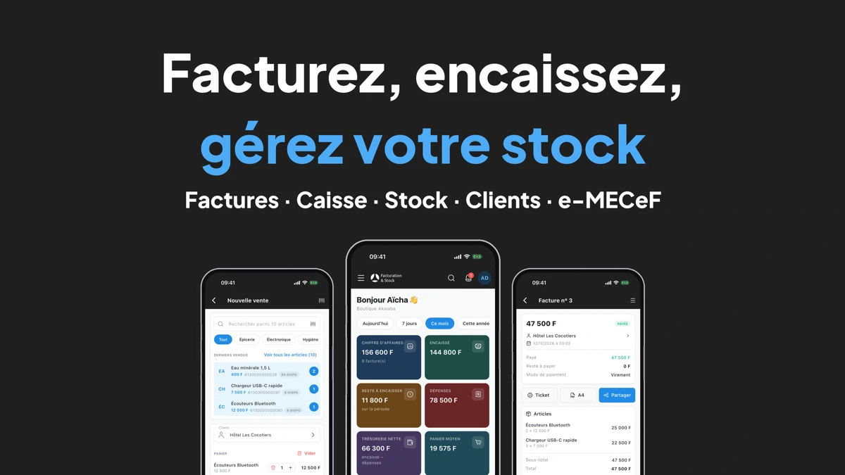 TRC Facturation & Stock App Store product page header