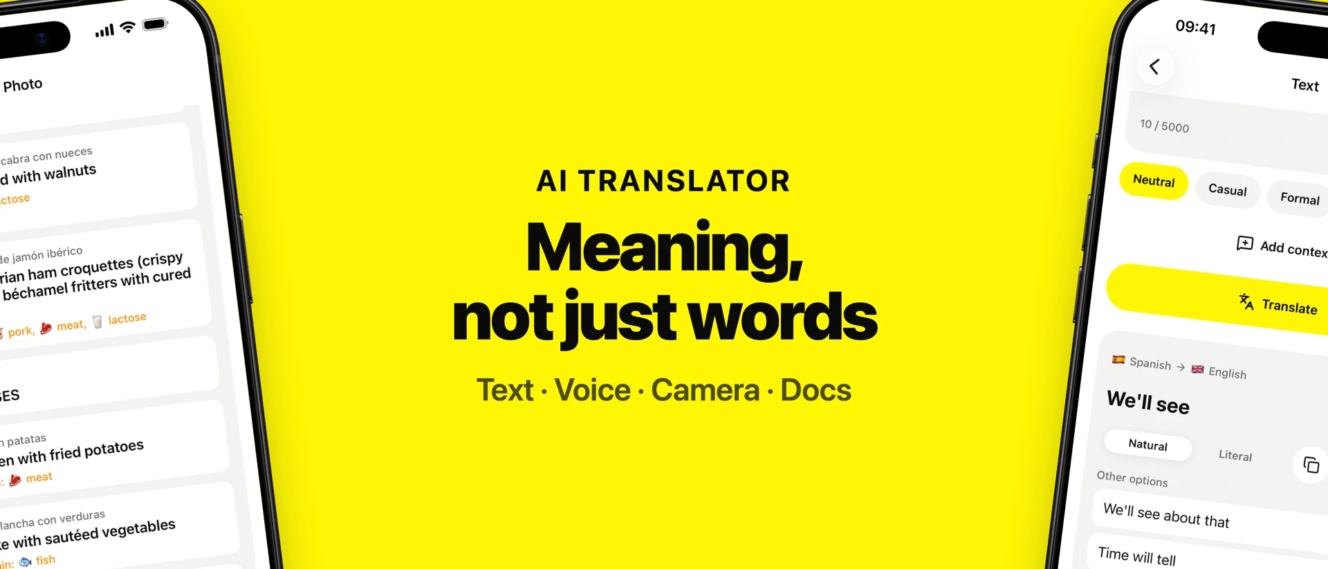 ZELUNO: AI Translator & Voice product page header