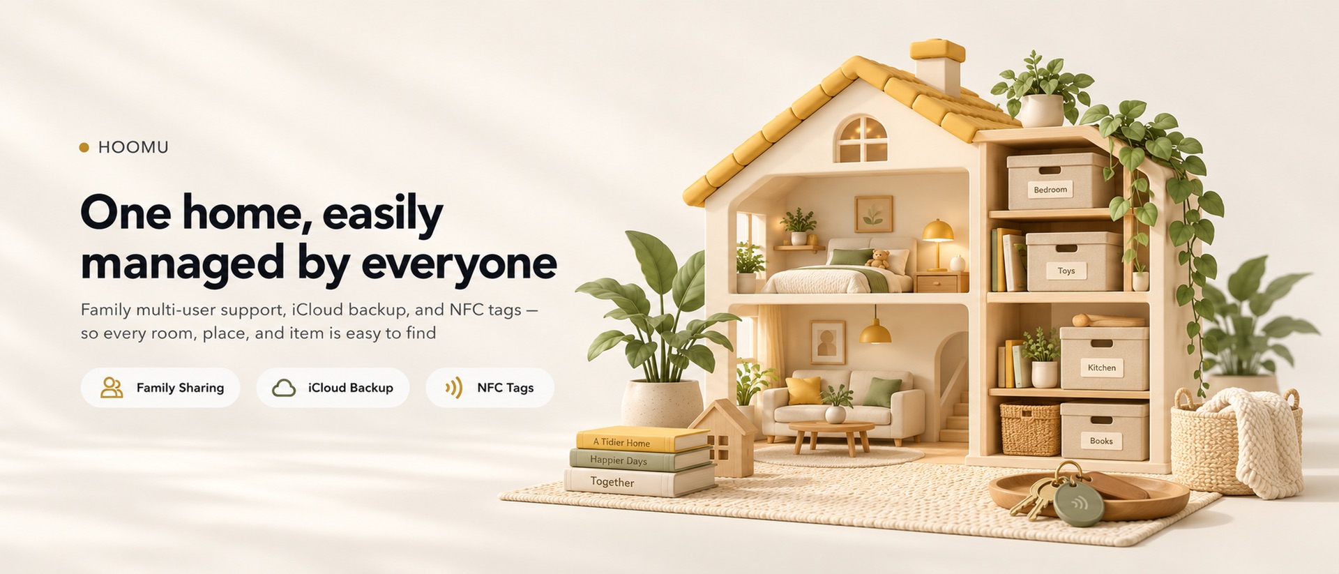 Hoomu product page header