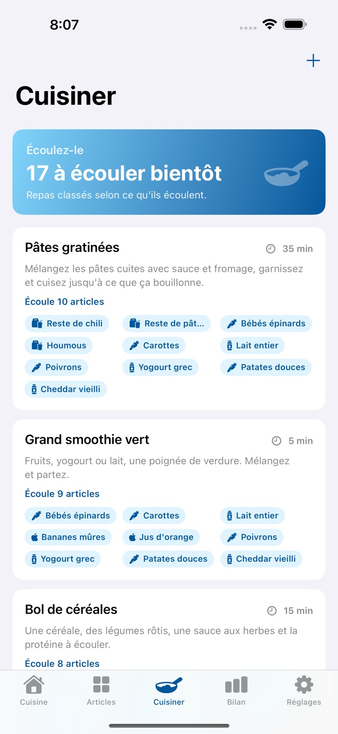 FrostList : frigo congélateur capture d’écran 4