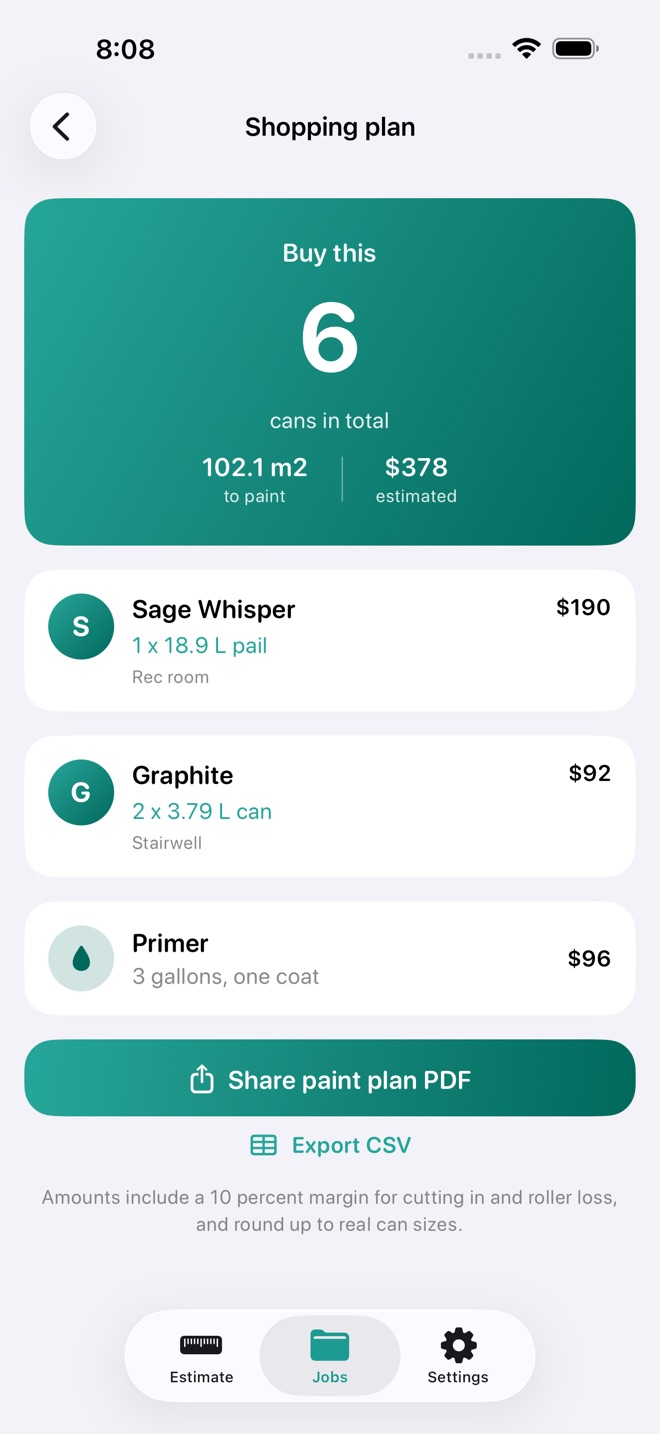 PaintCalc: Paint Estimator screenshot 4