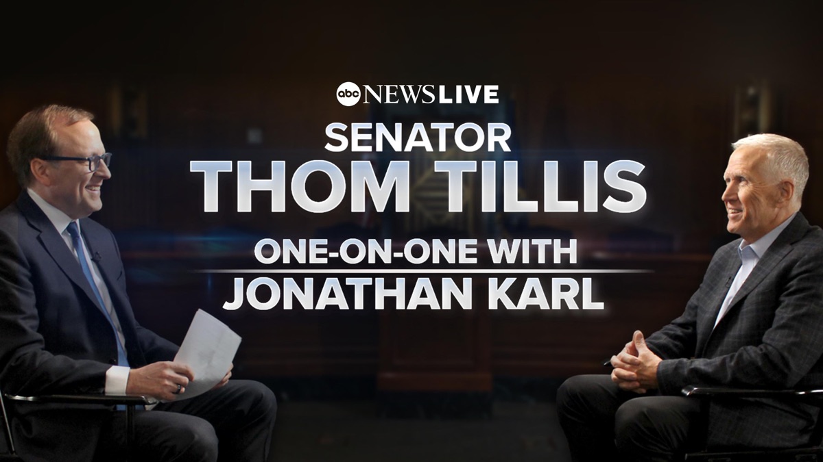 ‎ABC News Live Presents: Sen. Thom Tillis One-on-One with Jonathan Karl ...
