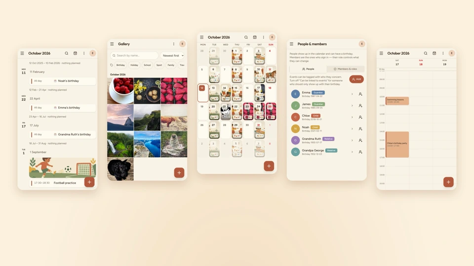Familjekalender – familjens år App Store search result