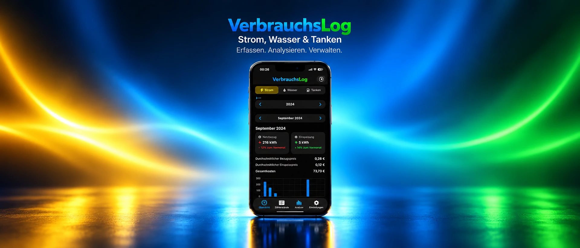 VerbrauchsLog product page header