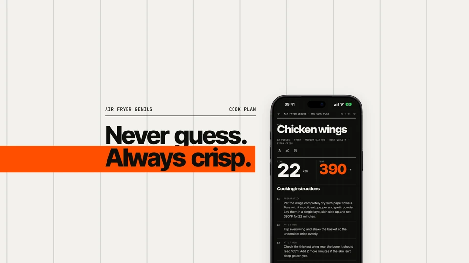 Air Fryer Genius Cooking Times App Store product page header
