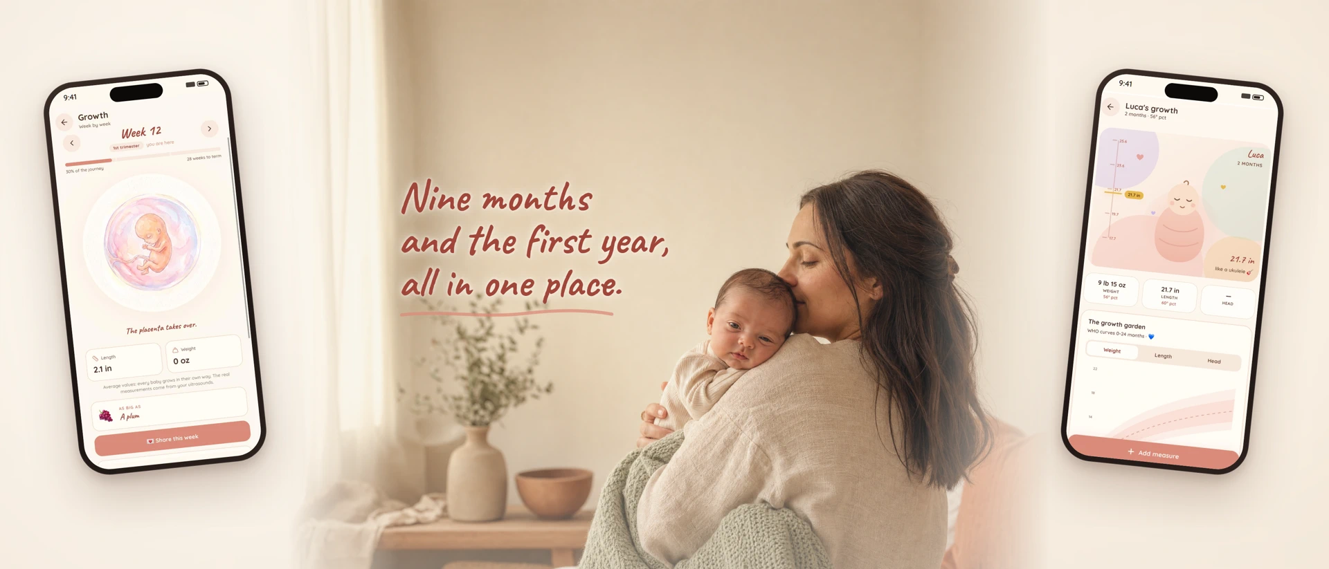 mamma&me product page header