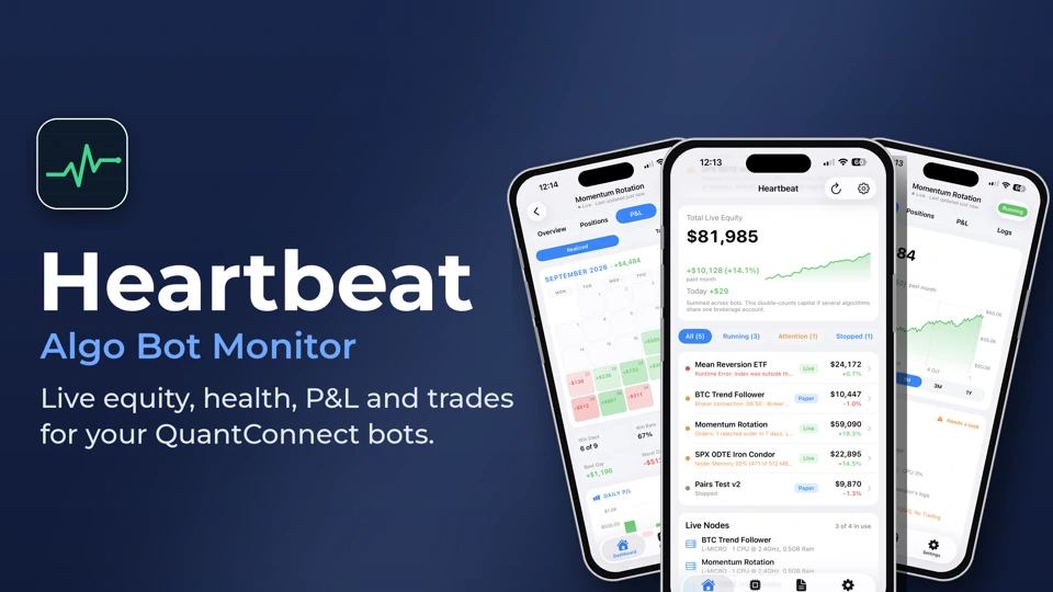 Heartbeat: Algo Bot Monitor App Store product page header