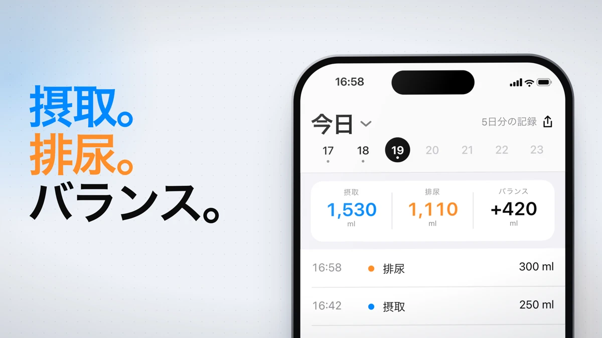 Bladder Diary: Fluid Balance App Store product page header