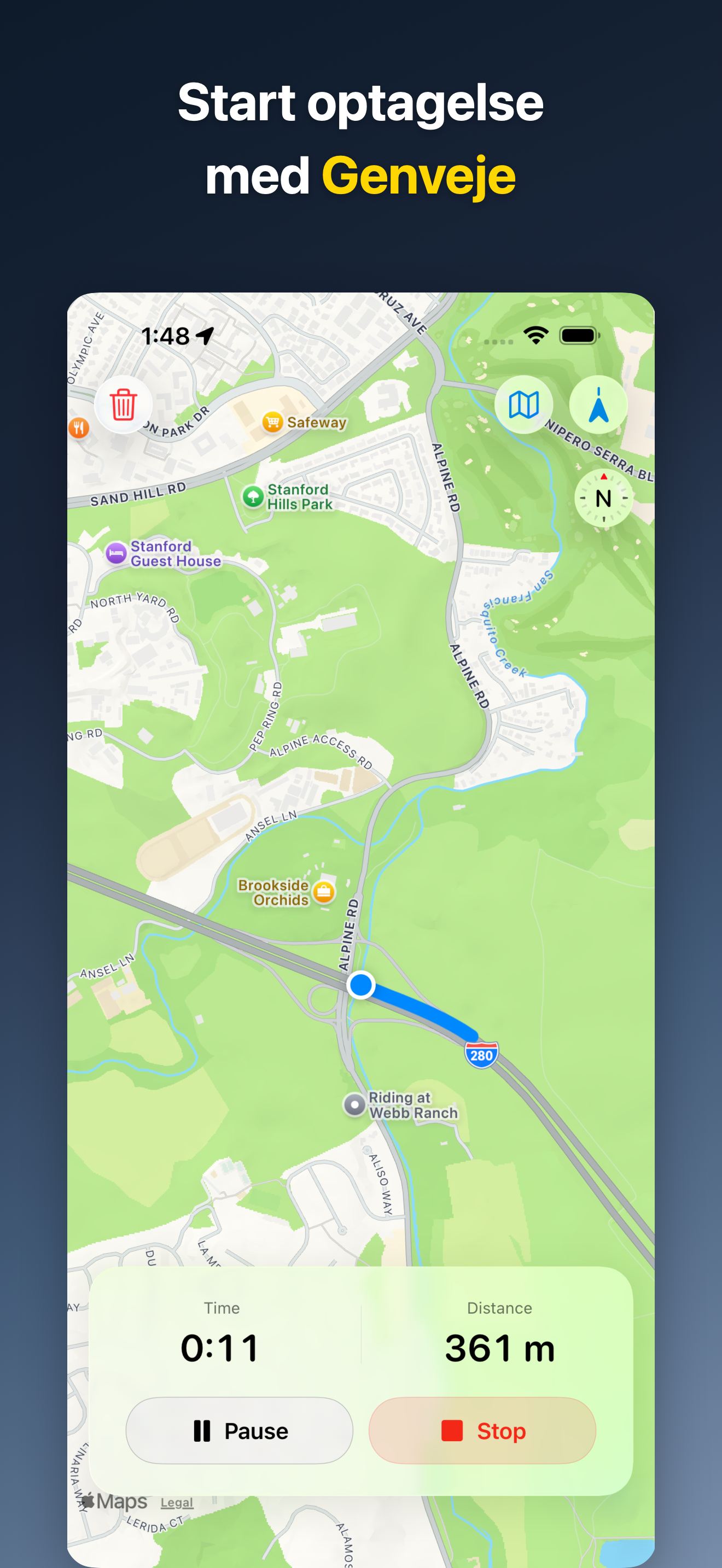 DriveTracker - Driving Log iOS screenshot 1 showing app interface