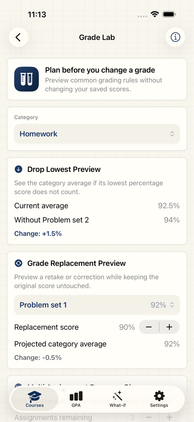 GradeCalc: Grade Calculator screenshot 3