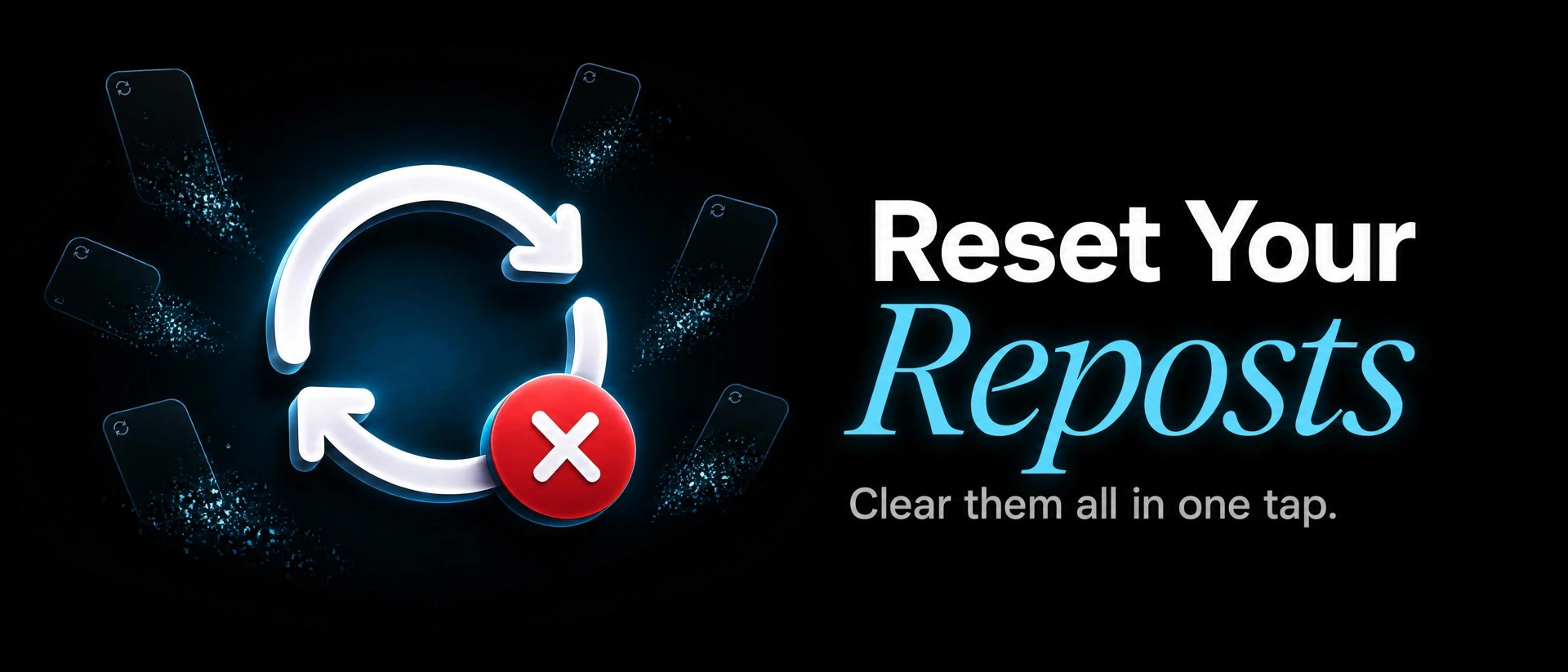 ResetTok: Repost Remover product page header