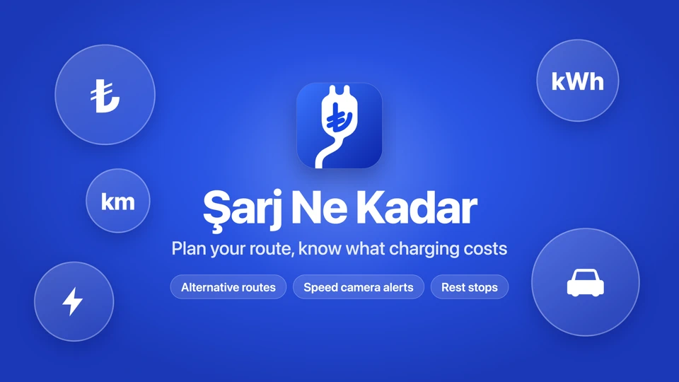 Şarj Ne Kadar: EV Trip Planner App Store search result