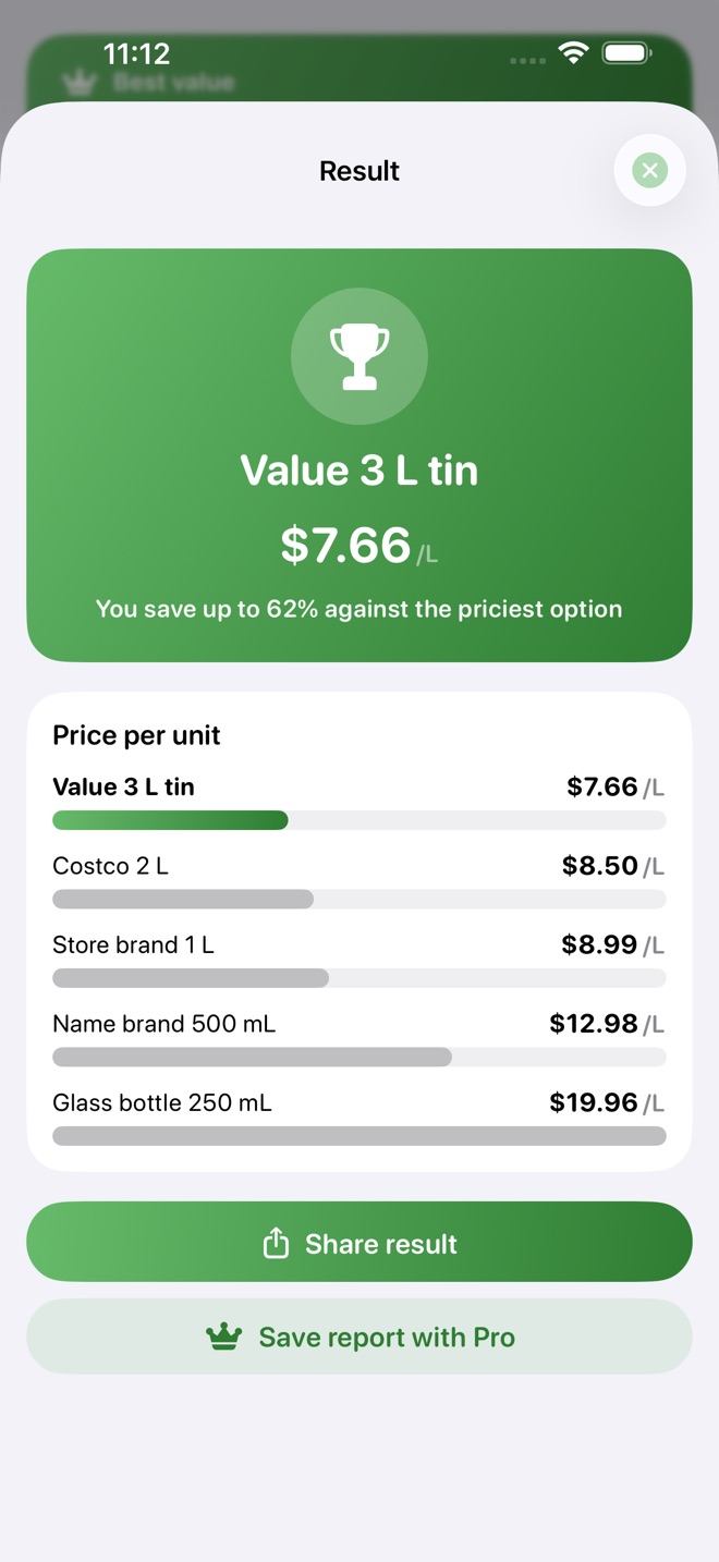 UnitPrice: Price Per Unit capture d’écran 5