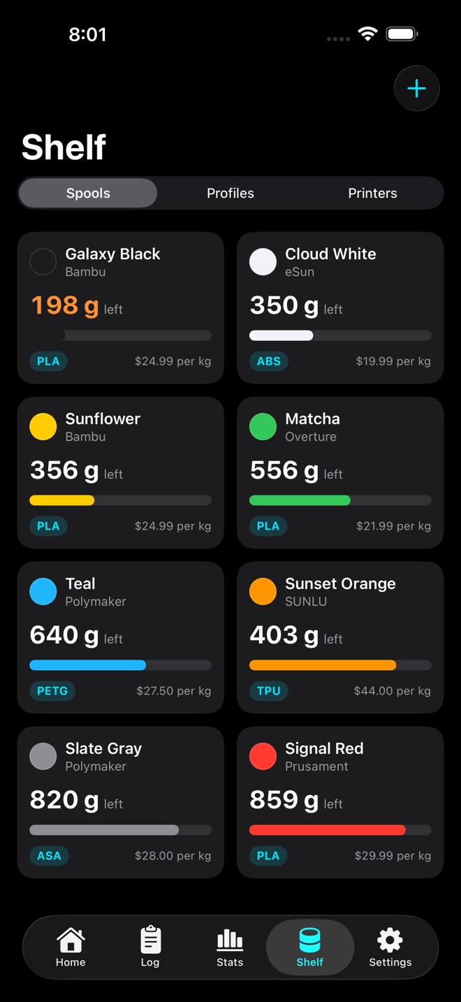 LayerLog: 3D Print Log screenshot 4
