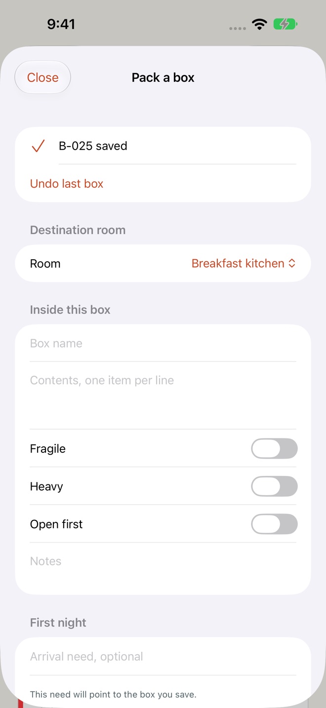 MoveBox: Moving Checklist screenshot 4
