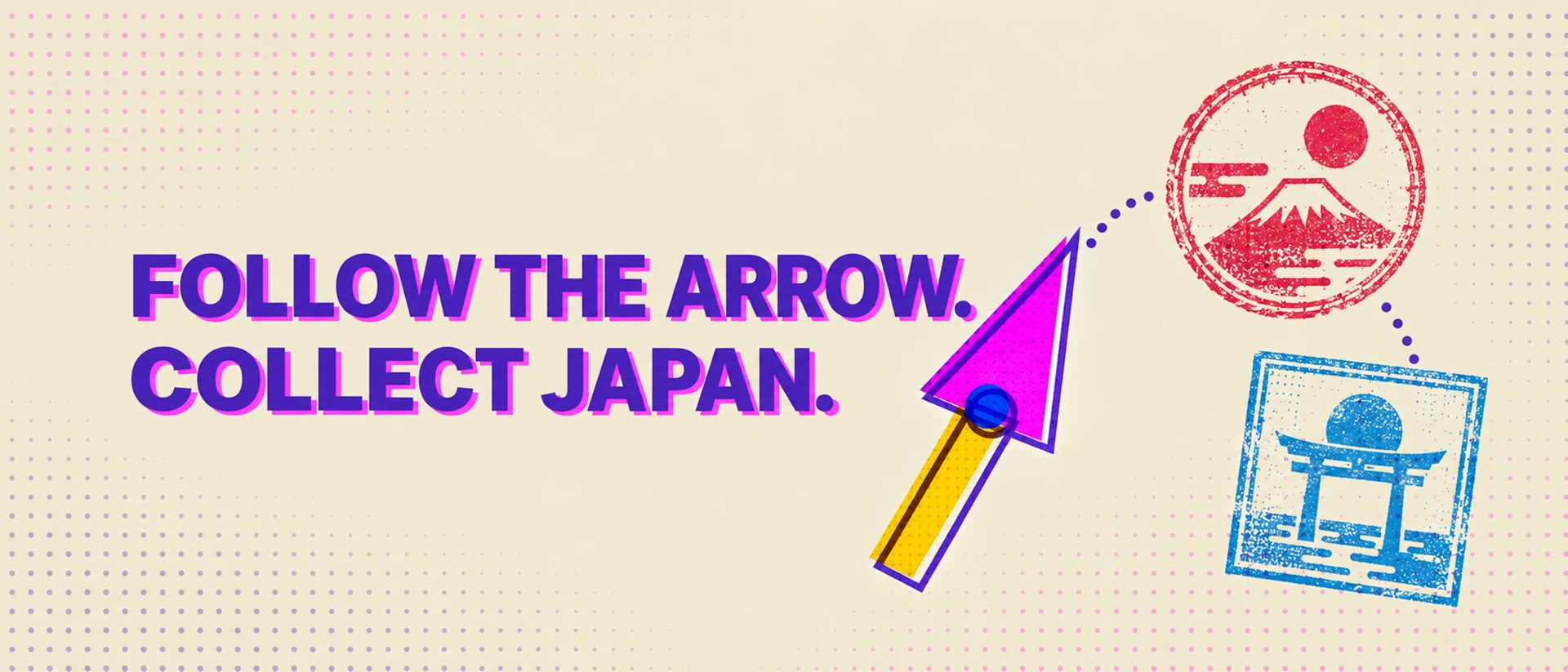 Achira: Japan Stamp Rally product page header
