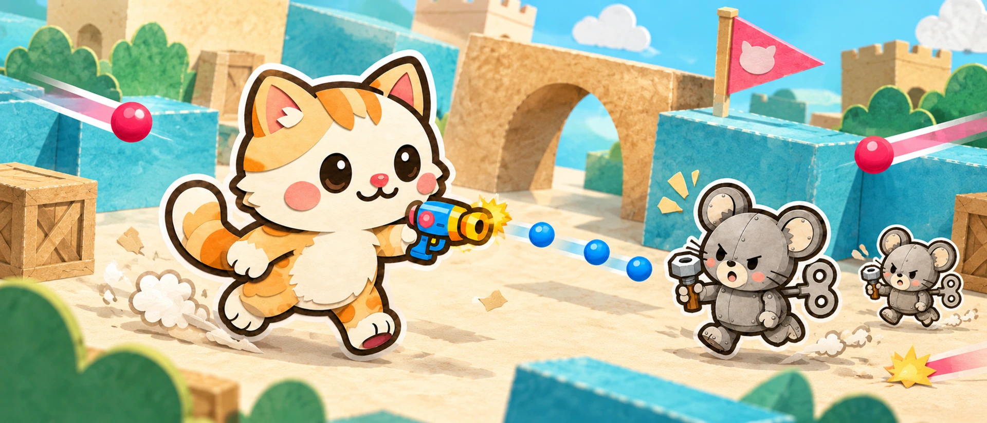 peow! peow!: Cat Shooter product page header
