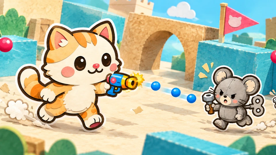 peow! peow!: Cat Shooter App Store product page header