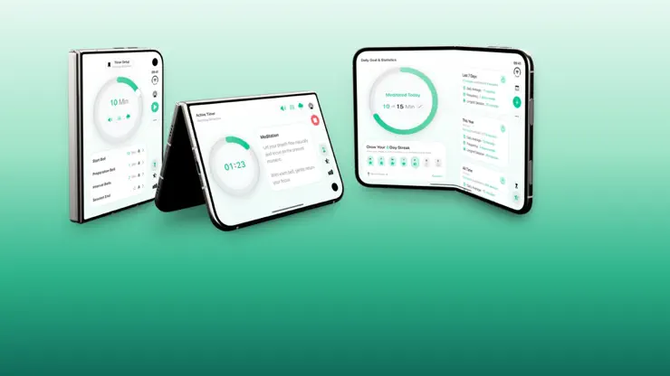 Meditate with iPhone Duo