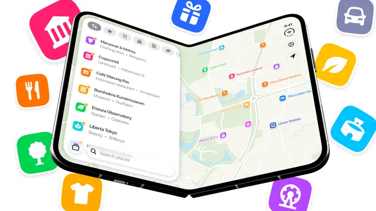 Unfold Your Map on iPhone Duo