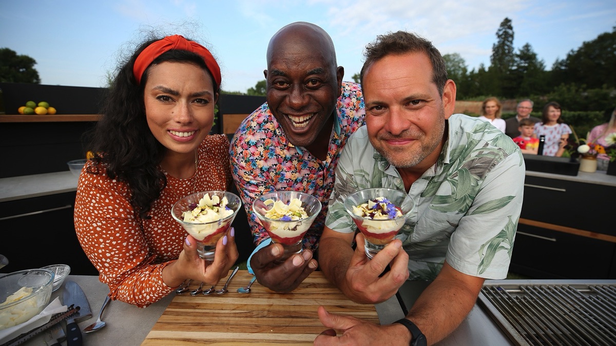 Tristan Welch and Philli ArmitageMattin Ainsley's Great Garden Cook